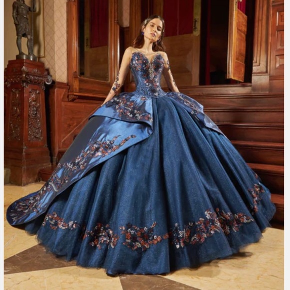 Lumière de Ragazza Fashion Navy Blue Quinceañera Dress - Picture 1 of 7